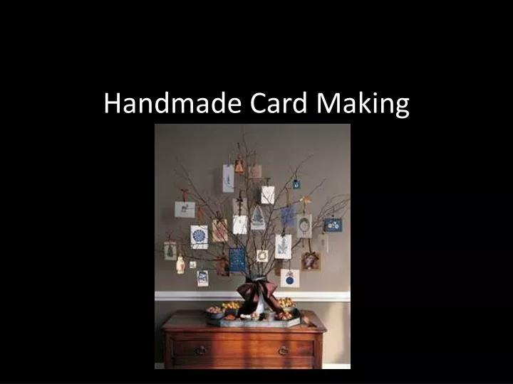 handmade card making