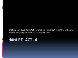 Hamlet Act 4
