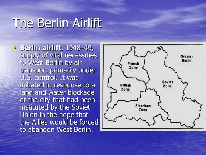the berlin airlift