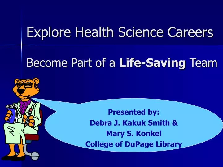 explore health science careers become part of a life saving team