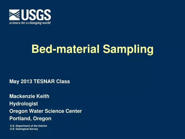 bed material sampling