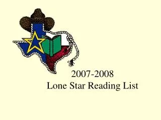 2007-2008 Lone Star Reading List
