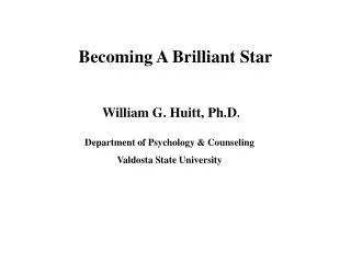 Becoming A Brilliant Star