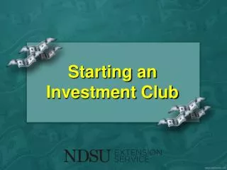 Starting an Investment Club