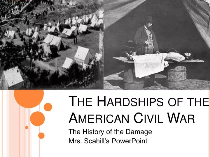 the hardships of the american civil war