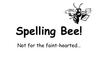 spelling bee