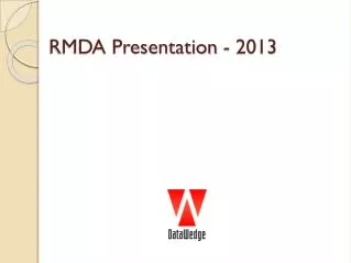RMDA Presentation - 2013
