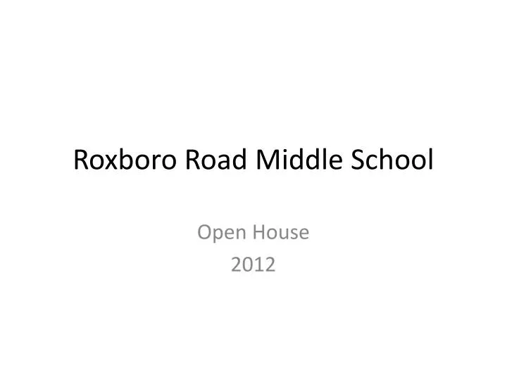 roxboro road middle school