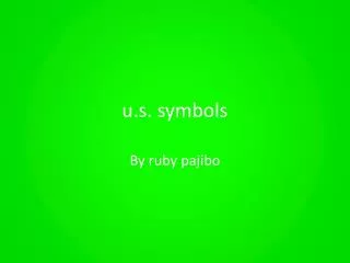 u.s . symbols