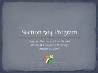 Section 504 Program