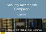 Security Awareness Campaign Overview - slide 1