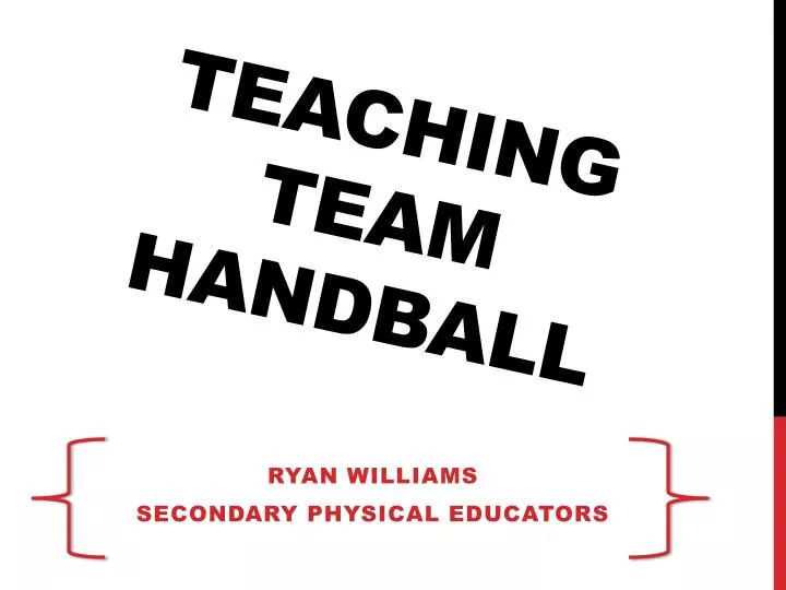 teaching team handball