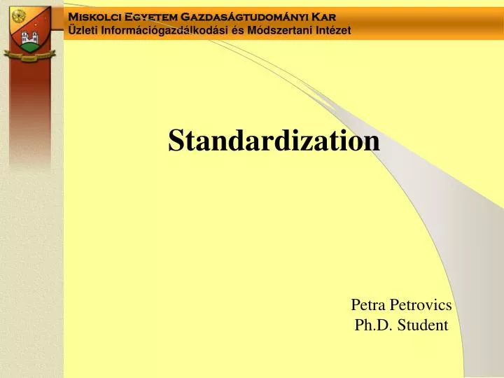 standardization