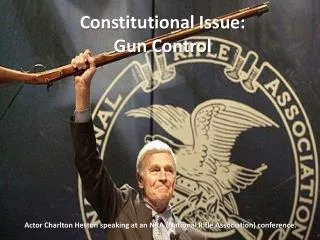 Constitutional Issue: Gun Control