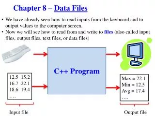 Chapter 8 – Data Files