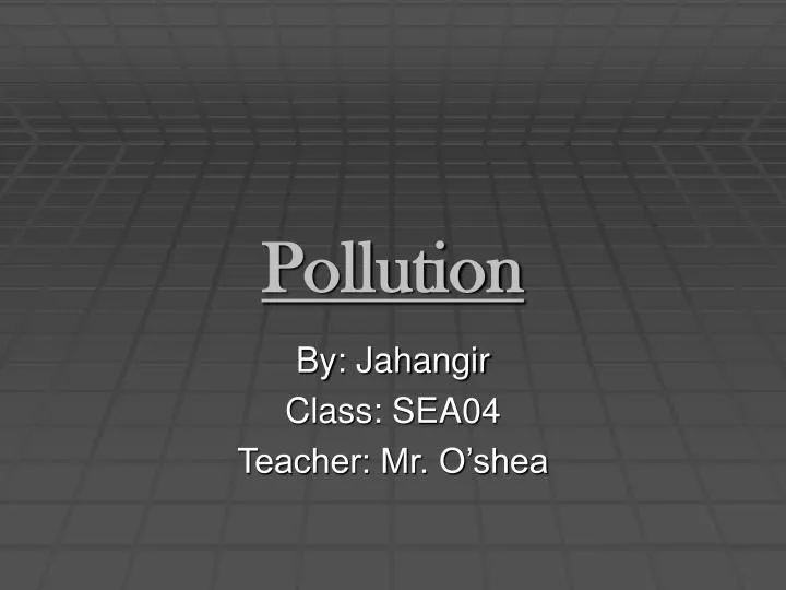 pollution