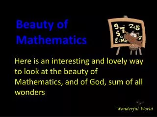 Beauty of Mathematics