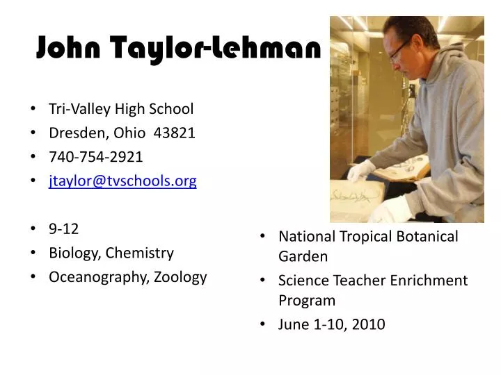 john taylor lehman