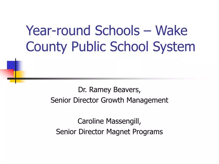 year round schools wake county public school system