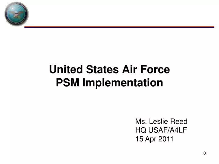 united states air force psm implementation