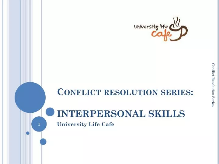 conflict resolution series interpersonal skills