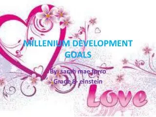 millenium development goals