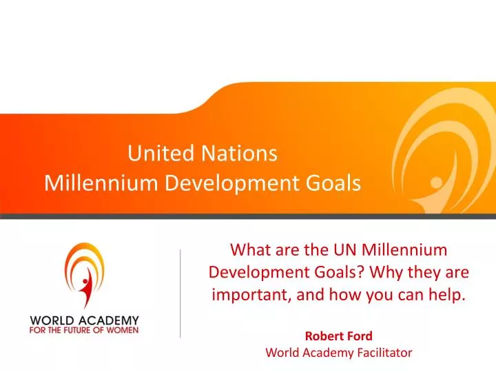 united nations millennium development goals