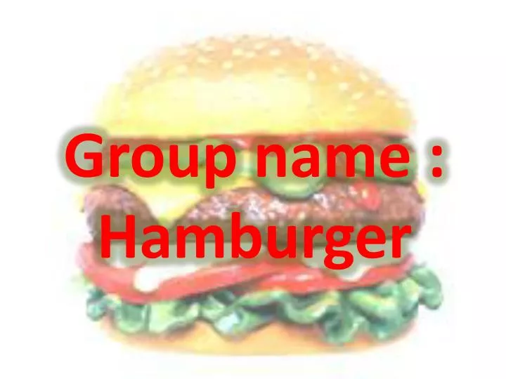 group name hamburger