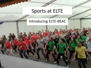 Sports at ELTE
