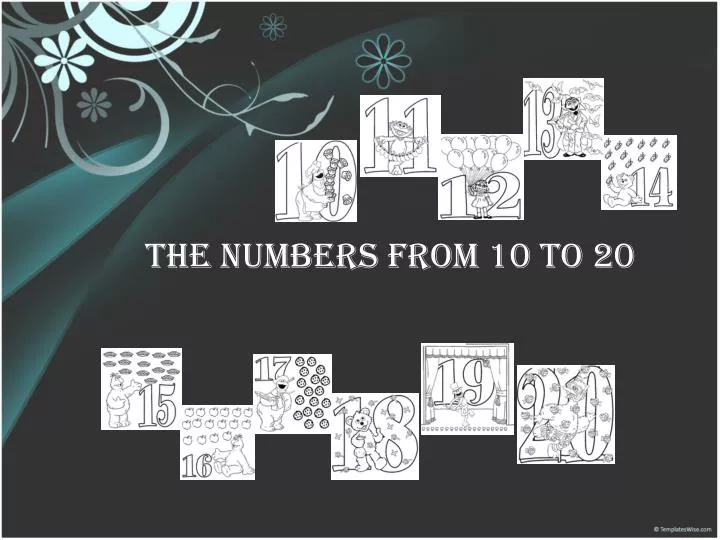 the numbers from 10 to 20