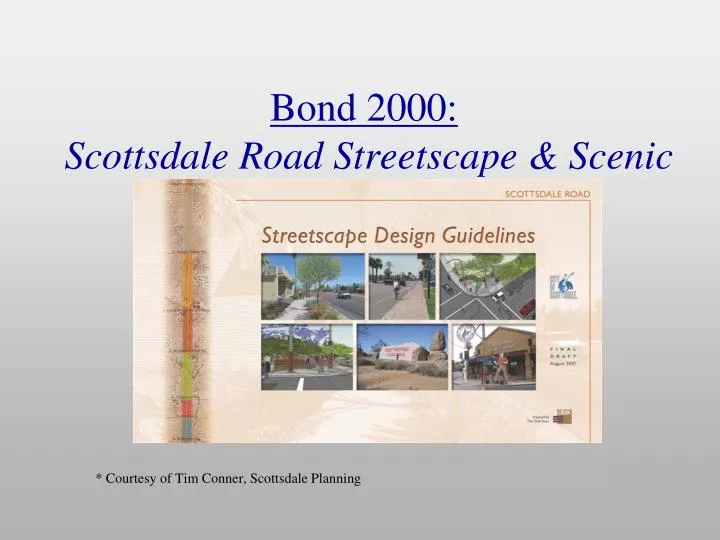 bond 2000 scottsdale road streetscape scenic corridor enhancement