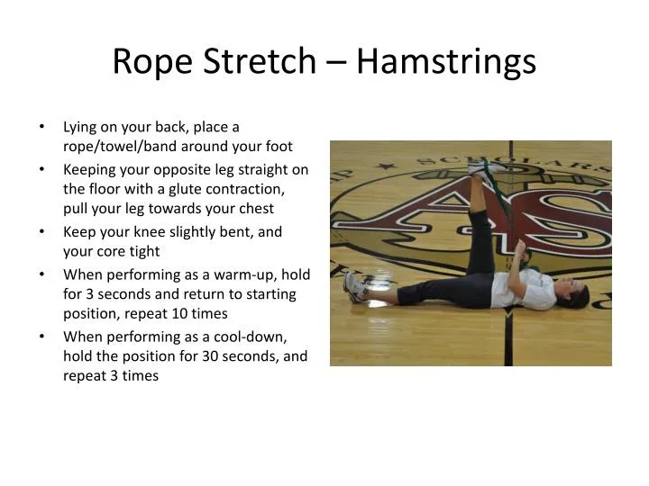 rope stretch hamstrings
