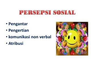 persepsi sosial