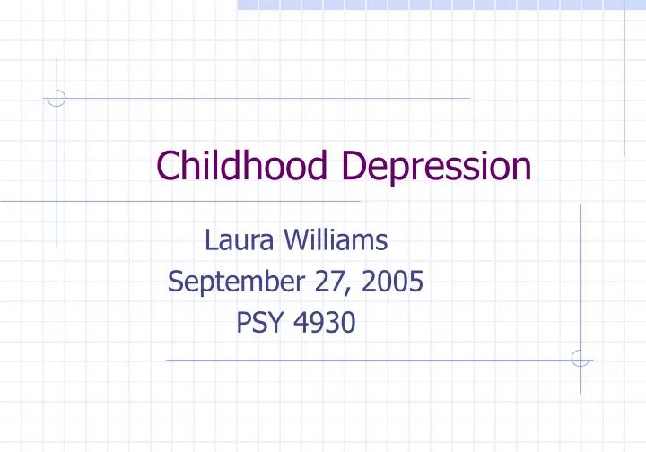 childhood depression