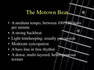 The Motown Beat