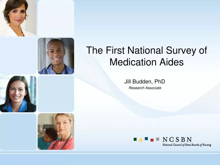 the first national survey of medication aides