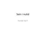 Sein i nutid - slide 1
