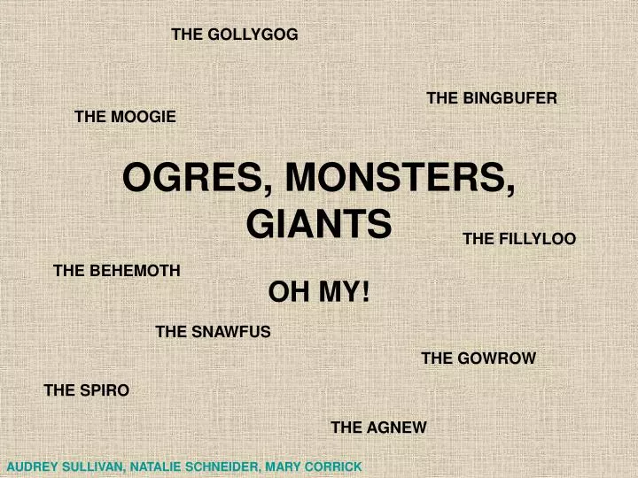 ogres monsters giants