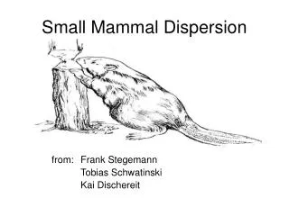 Small Mammal Dispersion