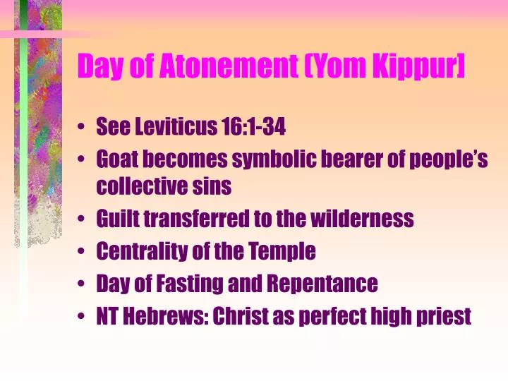 day of atonement yom kippur