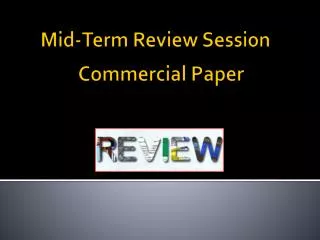 Mid-Term Review Session