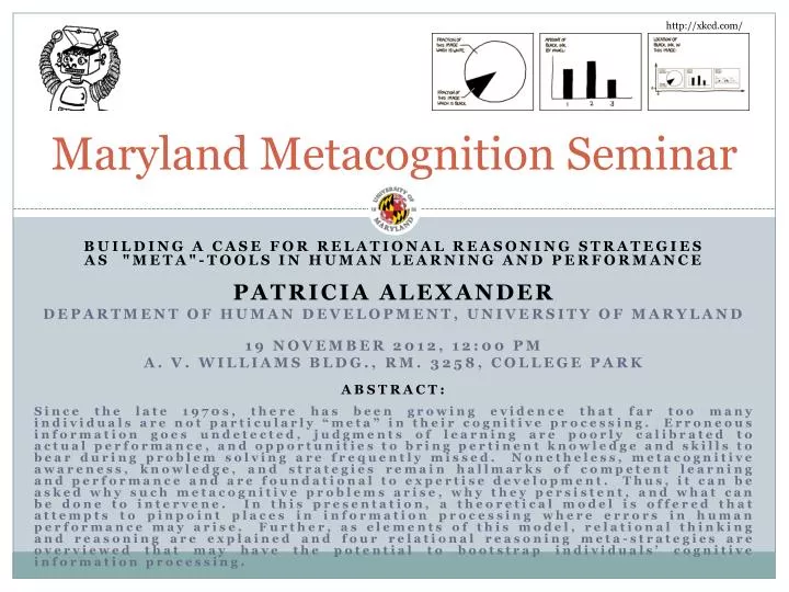 maryland metacognition seminar