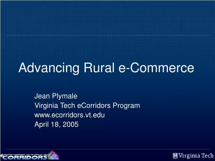 advancing rural e commerce