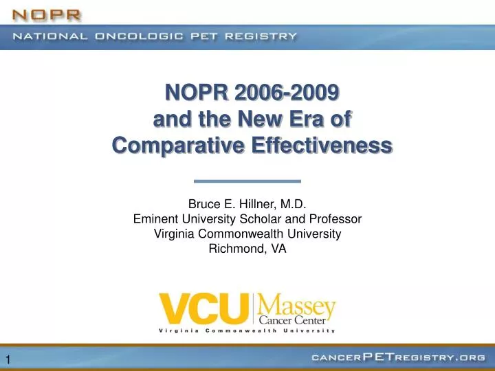 nopr 2006 2009 and the new era of comparative effectiveness