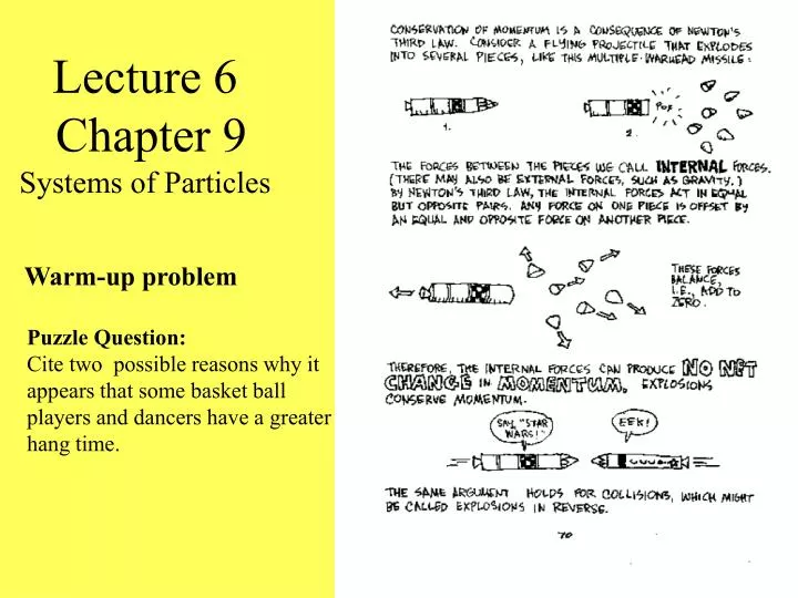 lecture 6 chapter 9 systems of particles