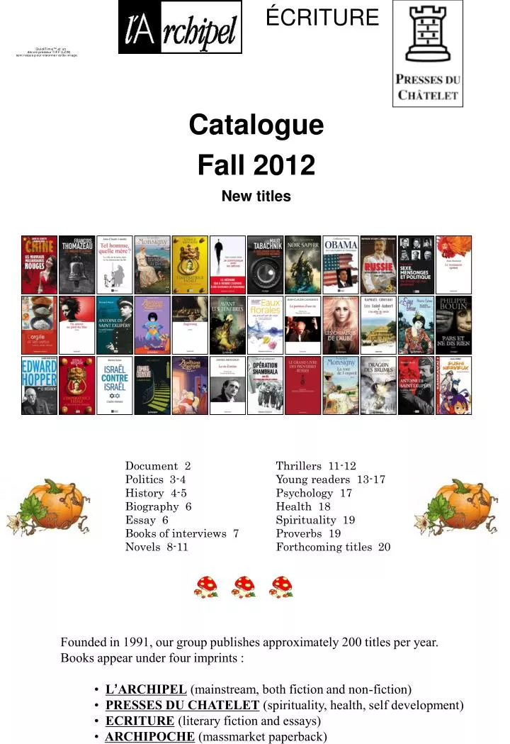 catalogue fall 2012 new titles