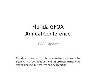 Florida GFOA Annual Conference