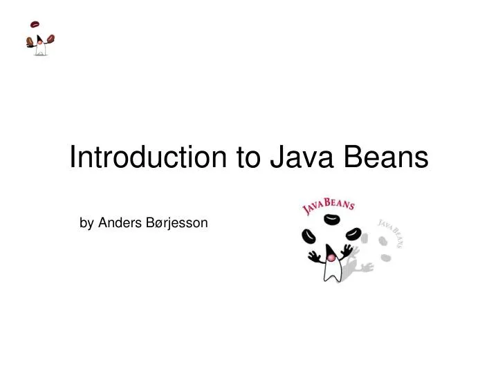 introduction to java beans