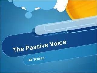 The Passive Voice