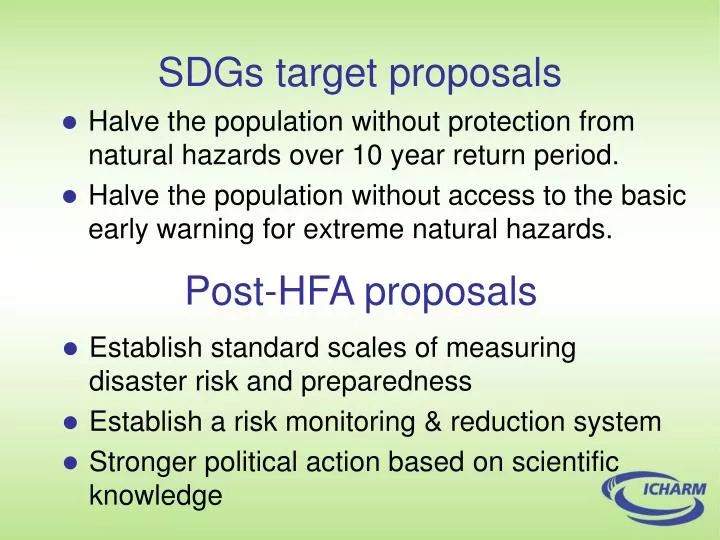 sdgs target proposals
